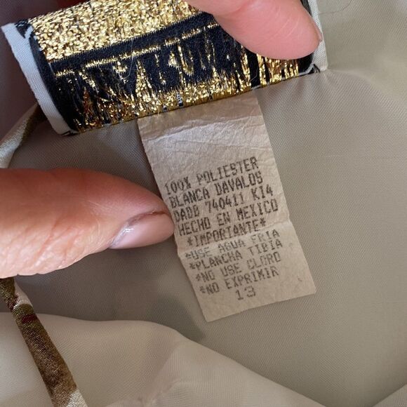 Vintage 90's Maxi Floral Dress Size 13 - Picture 8 of 16